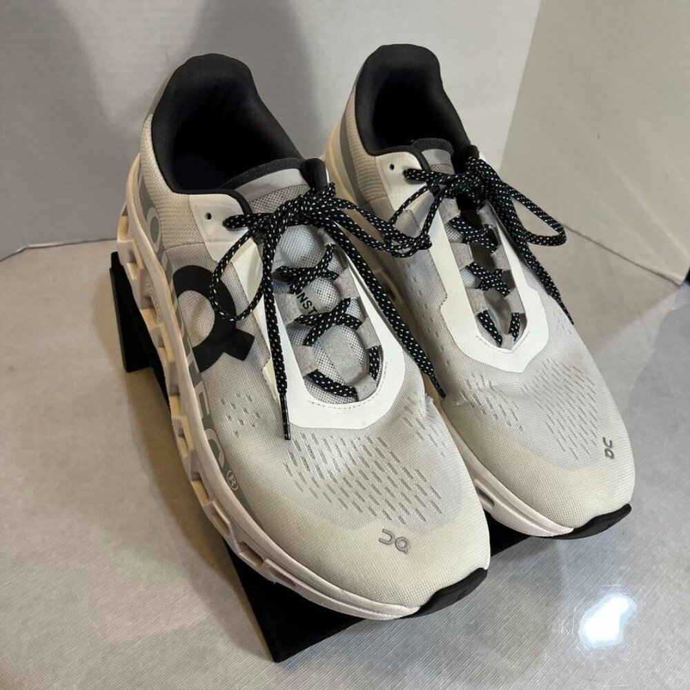 On Running Cloudmonster Running Shoes Gray White Men’s US 11 - Picture 10 of 15